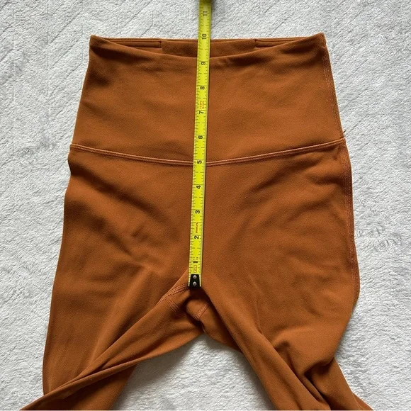 Lululemon Groove Pant Flare Super High-Rise Dark Terracotta Orange Size 0 - Picture 7 of 8